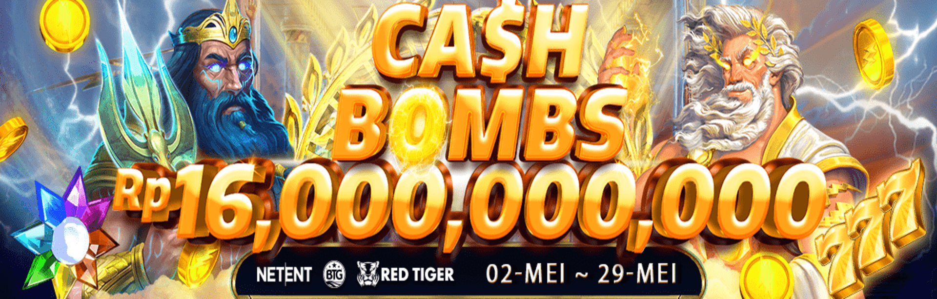 NETENT REDTIGER BTG CASH BOMB MAY